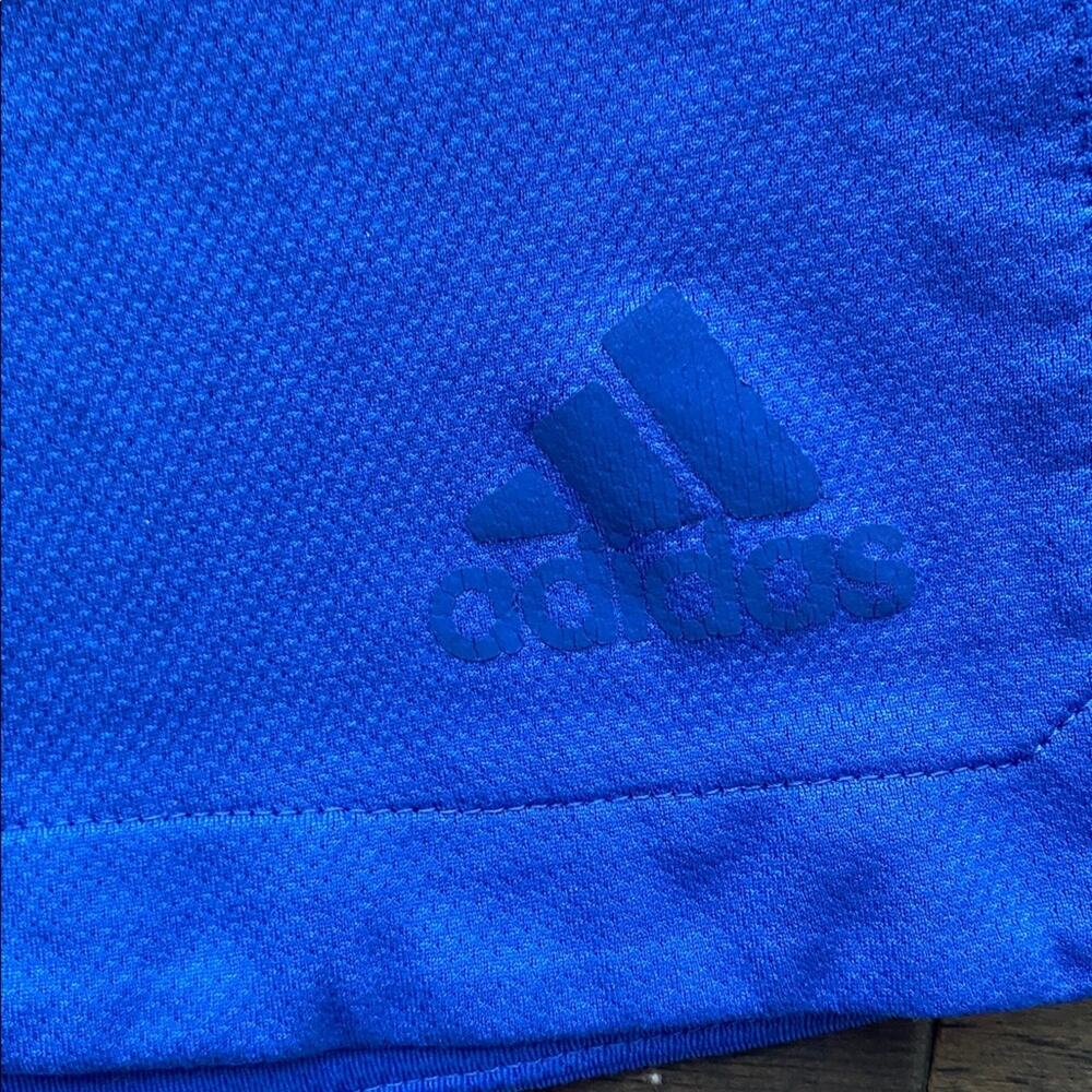 Adidas Athletic Shorts Boys Size XL Blue and Black - Picture 4 of 6